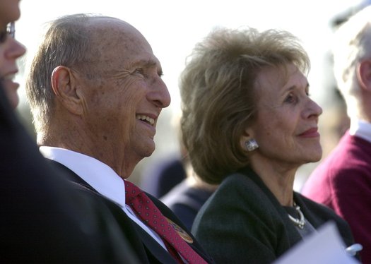 The $6 million, 17,000-square-foot Richard and Annette Bloch Cancer Center on Hospital Hill was made possible by a $2.3 million gift from the R.A. Bloch Cancer Foundation plus other philanthropic support. It is named for Richard and Annette Bloch, shown in a 2002 file photo.